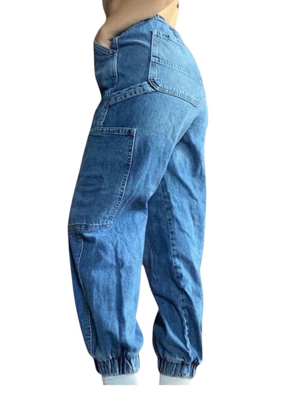 Forever 21 Light Blue Denim Jogger Jeans